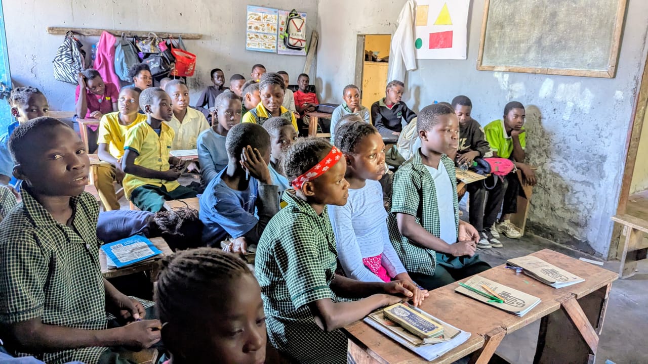 Classroom full of students